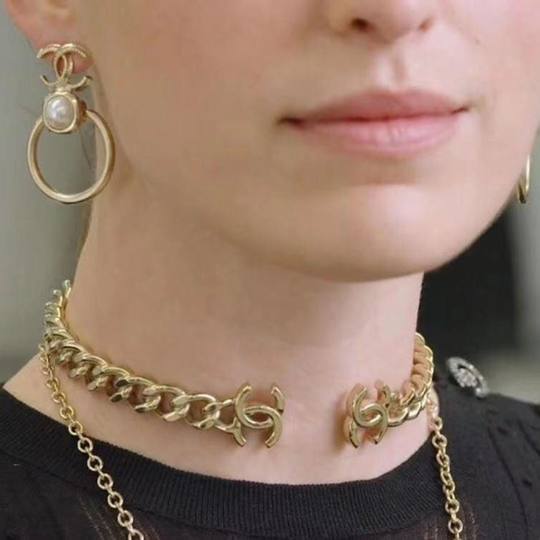 Ch*el earrings
